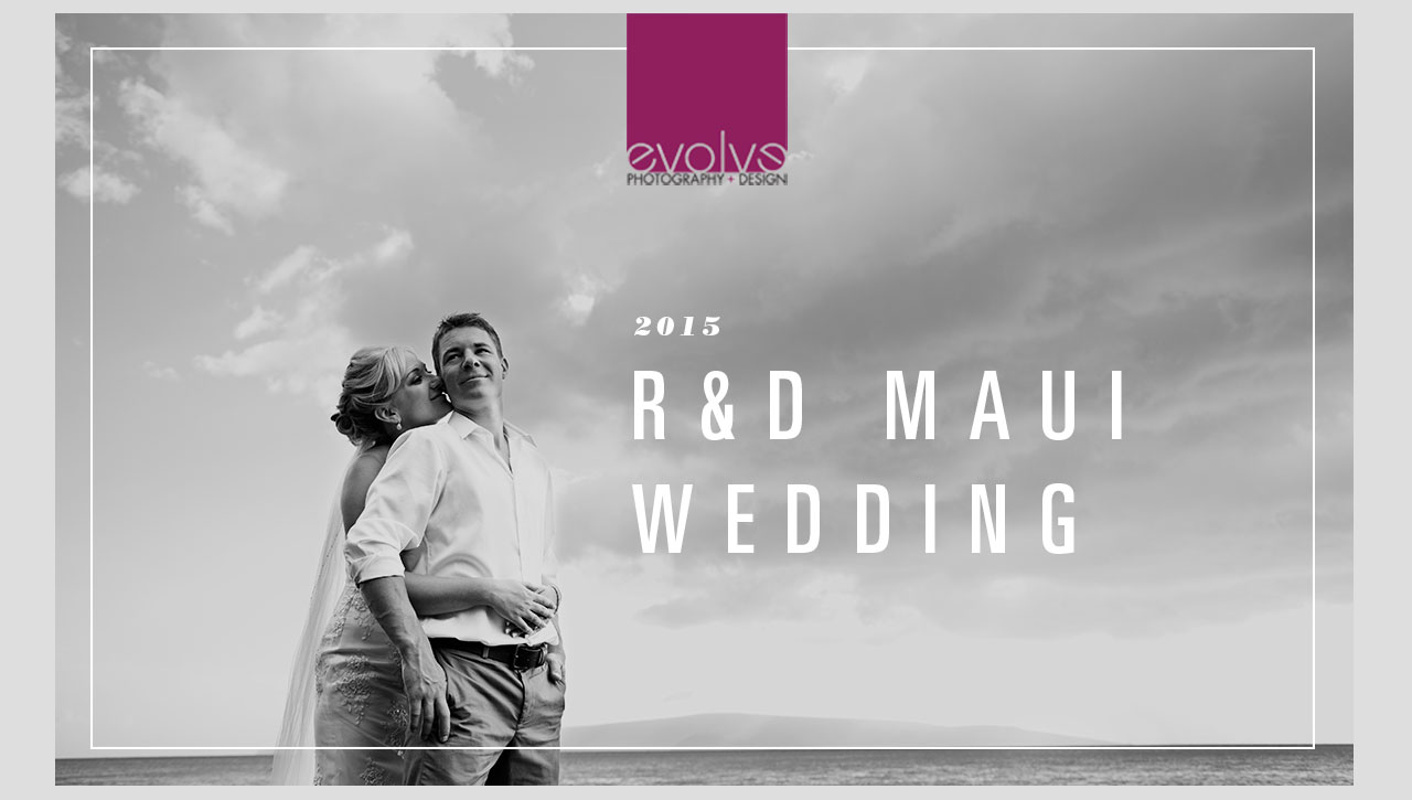 Wedding in Maui title slide