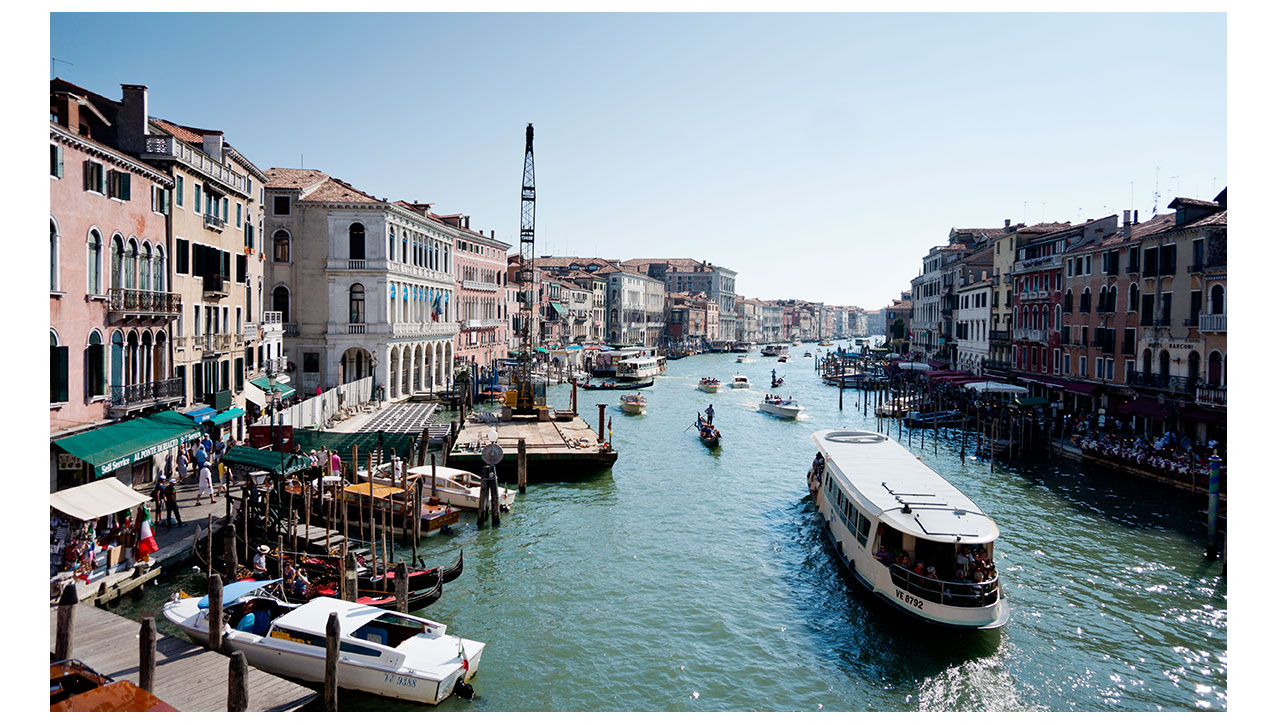 View from the Rialto bridge Venice